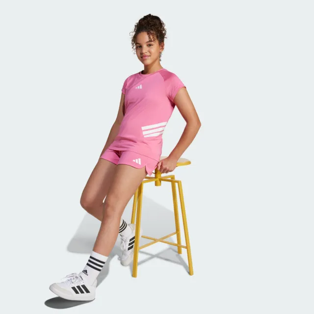 【adidas 愛迪達】短袖上衣 T恤 童裝 JJ0994