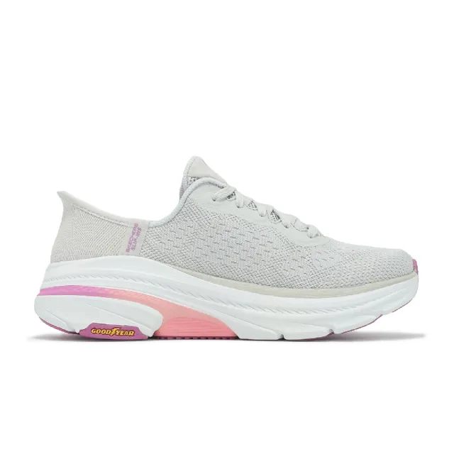 【SKECHERS】慢跑鞋 Max Cushioning Arch Fit 2 Slip-Ins 女鞋 灰粉 瞬穿 厚底(128947-GYPR)