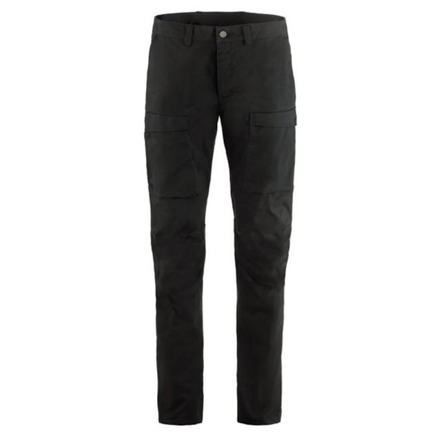 【Fjallraven】小狐狸 男 Abisko Hybrid Trail 彈性多口袋登山健行長褲(12200164-550 黑)