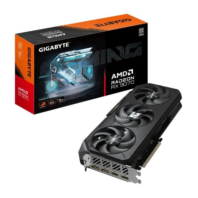 【技嘉】卡+板+U 組合★AORUS Radeon RX 9070 GAMING OC 16G 顯示卡(V+B760M+B760M+B760M +AMD R7-9700X )