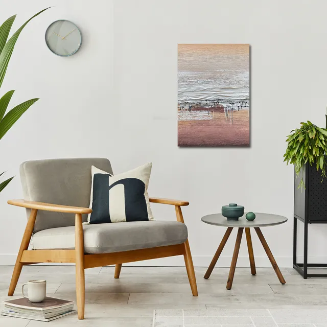 【御畫房】當代國家級展覽畫家 抽象系列手繪油畫70×100cm(DB-101)