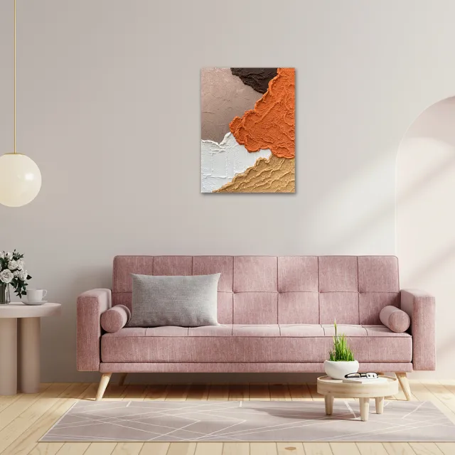 【御畫房】當代國家級展覽畫家 抽象系列手繪油畫60×80cm(DB-077)