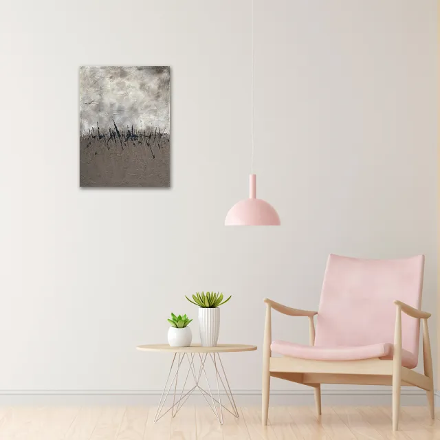 【御畫房】當代國家級展覽畫家 抽象系列手繪油畫60×80cm(DB-074)