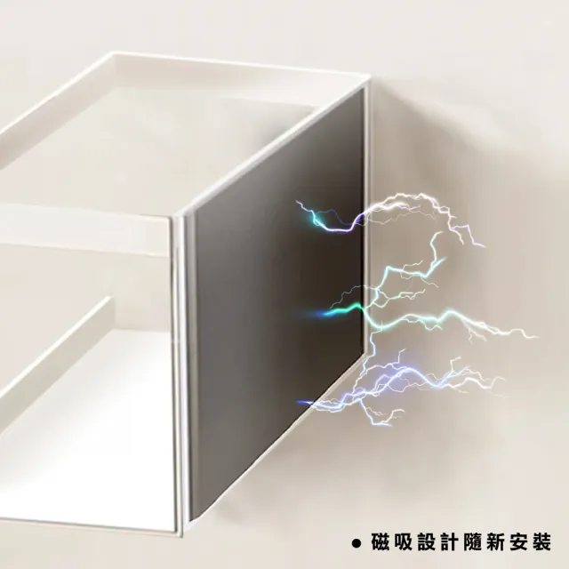 【ONE HOUSE】御室家磁吸萬用置物架-配件-冰箱架(1組2入)