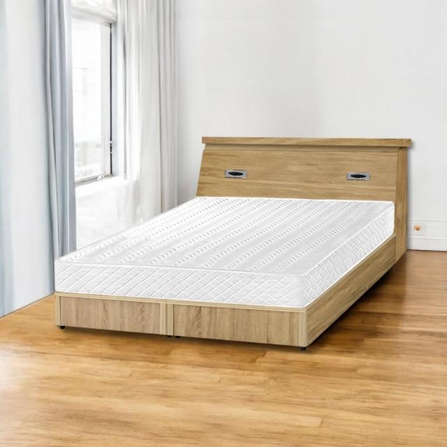 【IHouse】經濟型房間三件組-單大3.5尺(床頭+床底+獨立筒)