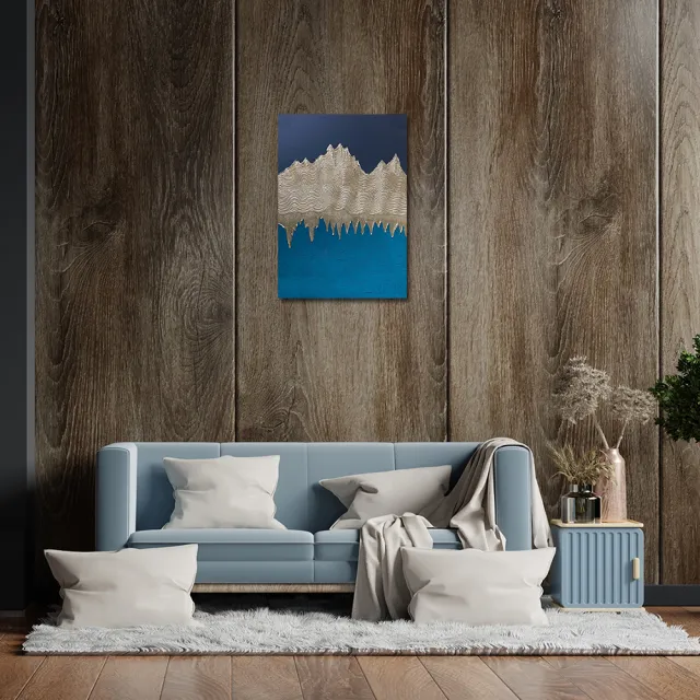 【御畫房】當代國家級展覽畫家 抽象系列手繪油畫70×100cm(DB-108)