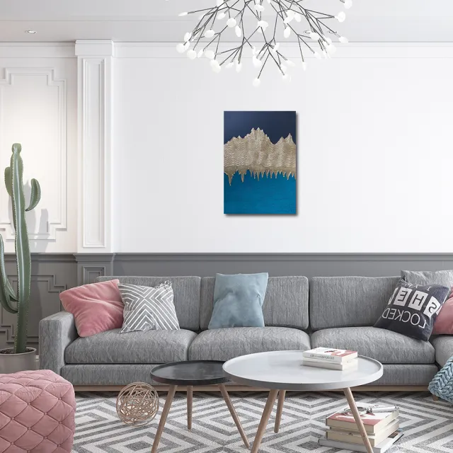 【御畫房】當代國家級展覽畫家 抽象系列手繪油畫70×100cm(DB-108)
