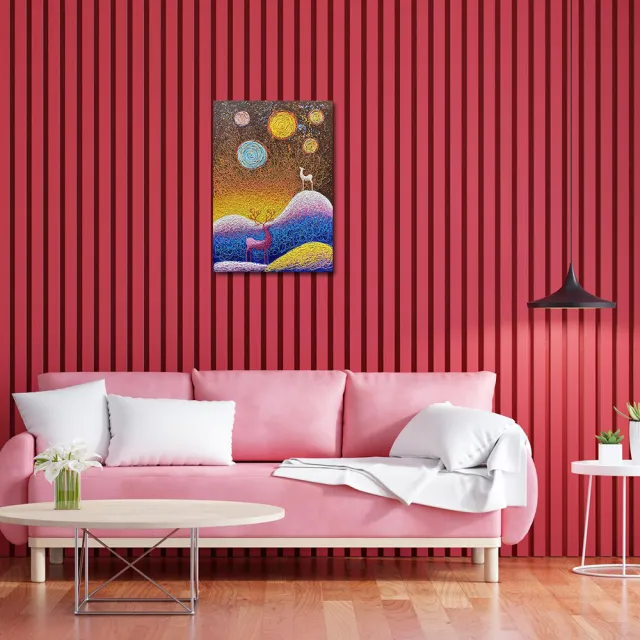【御畫房】當代國家級展覽畫家 抽象系列手繪油畫70×100cm(DB-118)