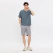 【Hang Ten】男裝-REGULAR FIT經典斜紋布開扣百慕達短褲(多色選)