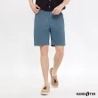 【Hang Ten】男裝-REGULAR FIT經典斜紋布開扣百慕達短褲(多色選)
