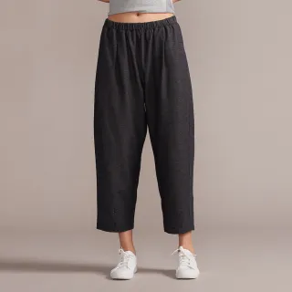 【YVONNE 以旺傢飾】鋅纖維仿牛仔彈性長褲-黑