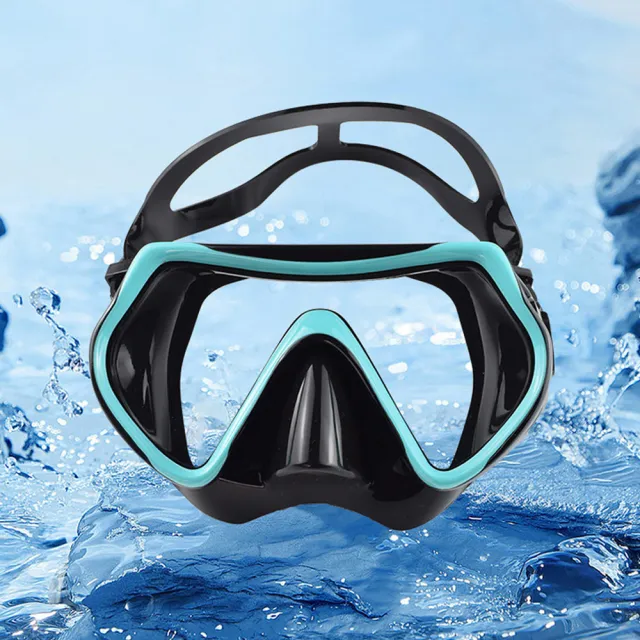 【Friyu】成人潛水鏡 大框高清防霧抗UV 蛙鏡 游泳護目鏡 專業潛水面罩 舒適密封防漏泳鏡