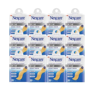 【3M Nexcare】彈力繃X12盒(20片/盒 1.9x7.2cm 透氣易乾 防潑水材質)