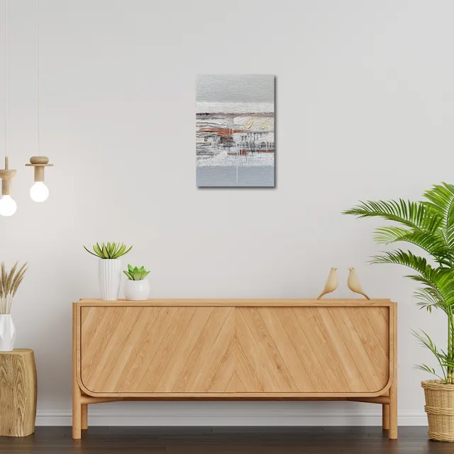 【御畫房】當代國家級展覽畫家 抽象系列手繪油畫70×100cm(DB-135)
