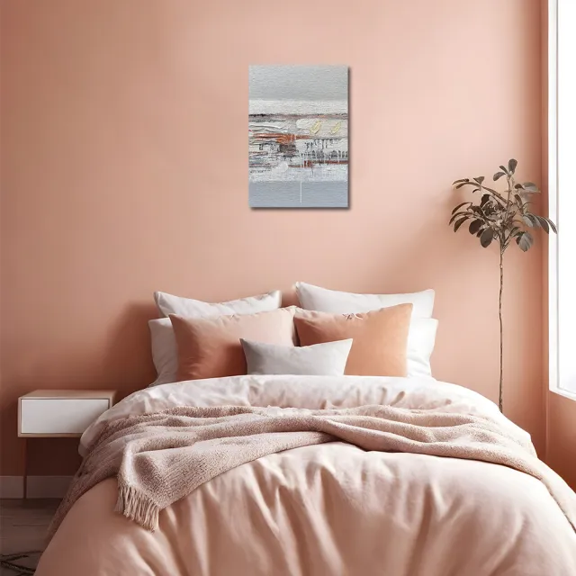 【御畫房】當代國家級展覽畫家 抽象系列手繪油畫70×100cm(DB-135)