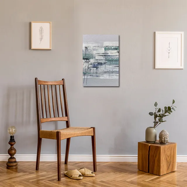 【御畫房】當代國家級展覽畫家 抽象系列手繪油畫70×100cm(DB-134)