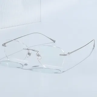 【LEEHER】純鈦眼鏡/無度數眼鏡/超輕鏡架/無框眼鏡/氣質眼鏡/眼鏡/鏡框/鏡架/顯臉小/素顏 