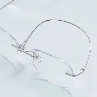 【LEEHER】純鈦眼鏡/無度數眼鏡/超輕鏡架/無框眼鏡/氣質眼鏡/眼鏡/鏡框/鏡架/顯臉小/素顏 