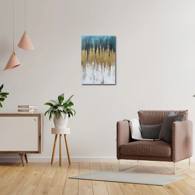 【御畫房】當代國家級展覽畫家 抽象系列手繪油畫70×100cm(DB-151)