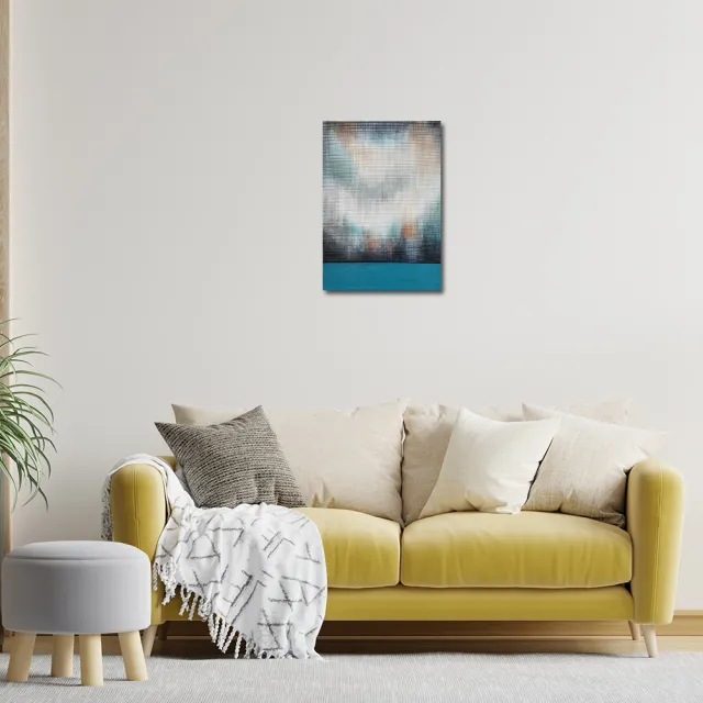 【御畫房】當代國家級展覽畫家 抽象系列手繪油畫70×100cm(DB-157)