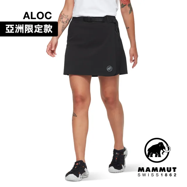 【Mammut 長毛象官方直營】Trekkers Wrap Skort AF Women 日系戶外褲裙 女款 黑色 #1023-01090