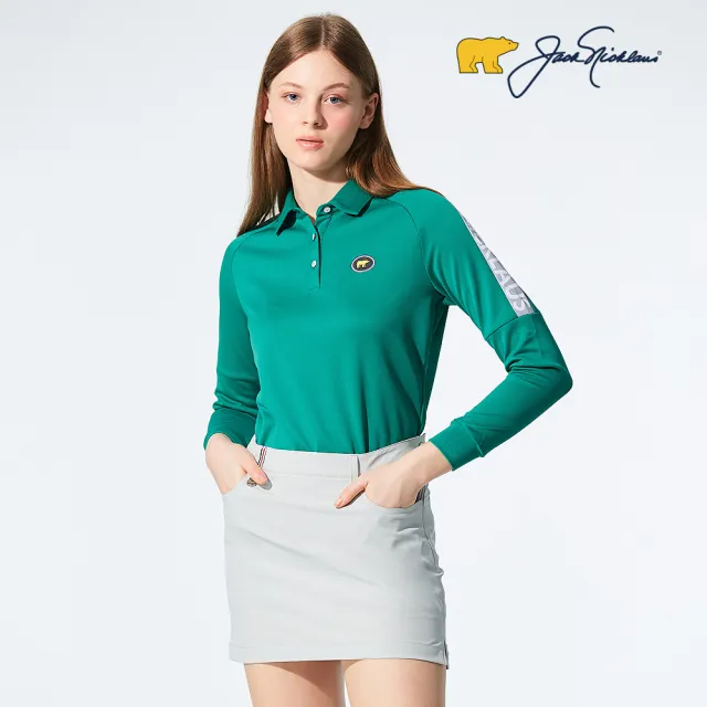 【Jack Nicklaus 金熊】GOLF女款吸濕排汗POLO衫/高爾夫球衫(綠色)