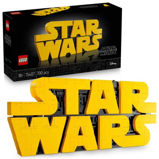 【LEGO 樂高】星際大戰系列 75407 積木版星際大戰 標誌(星戰 居家擺設 積木 玩具模型)