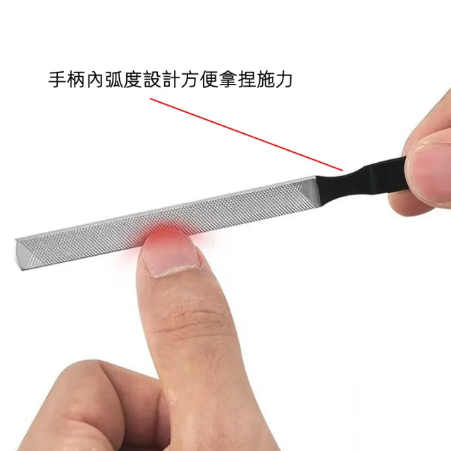 【月陽】加厚不銹鋼一體成型18公分精修快磨雙面指甲銼刀磨指甲板打磨灰厚甲(FN18)