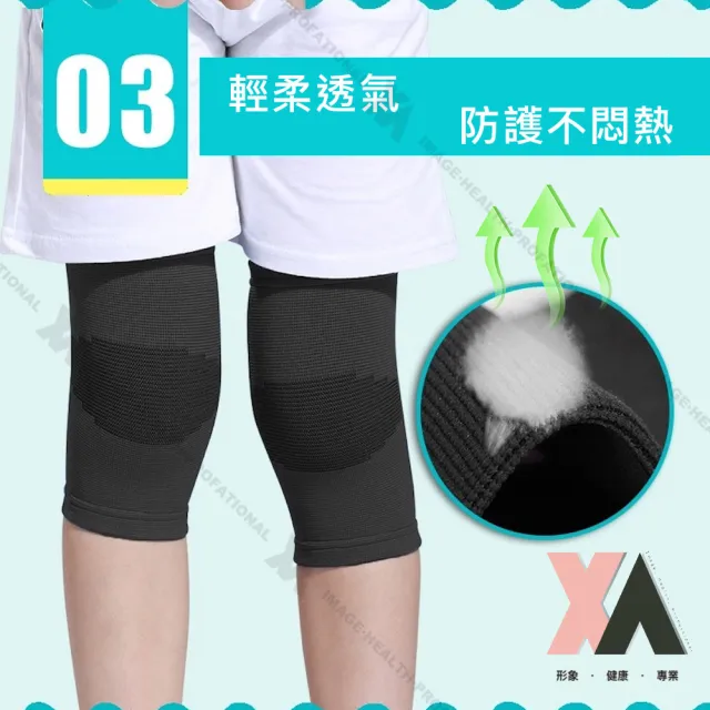 【XA】兒童款運動防護組四件套各一雙入(兒童護具/護具組/護膝/兒童護腕/兒童護肘/兒童護踝/羽毛球/特降)