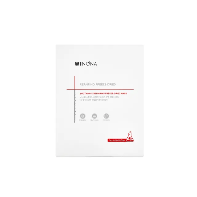 【WINONA 薇諾娜】舒緩修護凍干面膜+溶媒液 6片裝