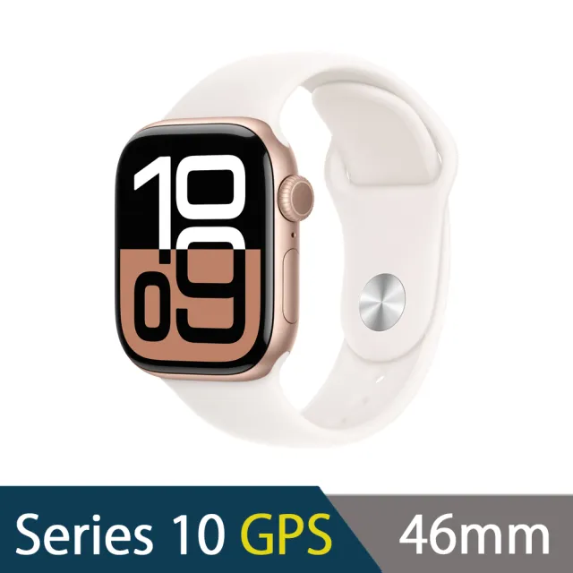 金屬錶帶組【Apple】Apple Watch S10 GPS 46mm(鋁金屬錶殼搭配運動型錶帶)