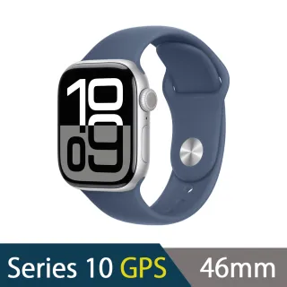 金屬錶帶組【Apple】Apple Watch S10 GPS 46mm(鋁金屬錶殼搭配運動型錶帶)