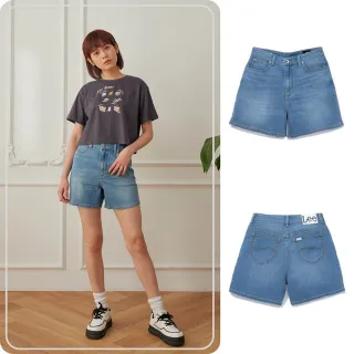 【Lee 官方旗艦】女裝 牛仔短褲 / 涼感 中腰 經典五口袋 淺藍洗水 JADE FUSION系列(LB522020899)