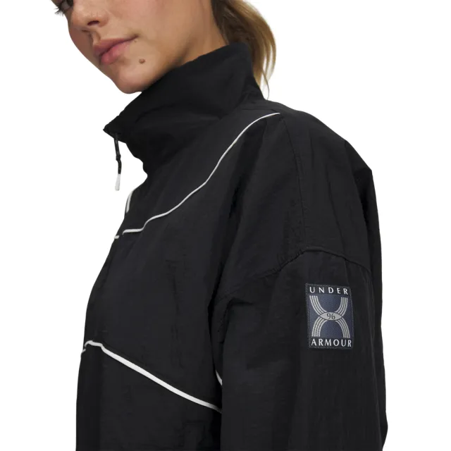 【UNDER ARMOUR】UA 女 RUN 96 Storm 防風外套_1389567-001(黑色)