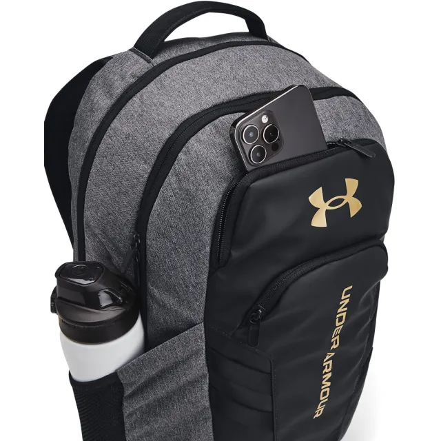 【UNDER ARMOUR】UA 男女同款 Hustle 6.0 Pro 後背包_1384671-003(灰黑色)