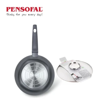 【Pensofal 潘師傅】IQ智能聯結系列 28cm 鑽石深煎鍋 鍋蓋組