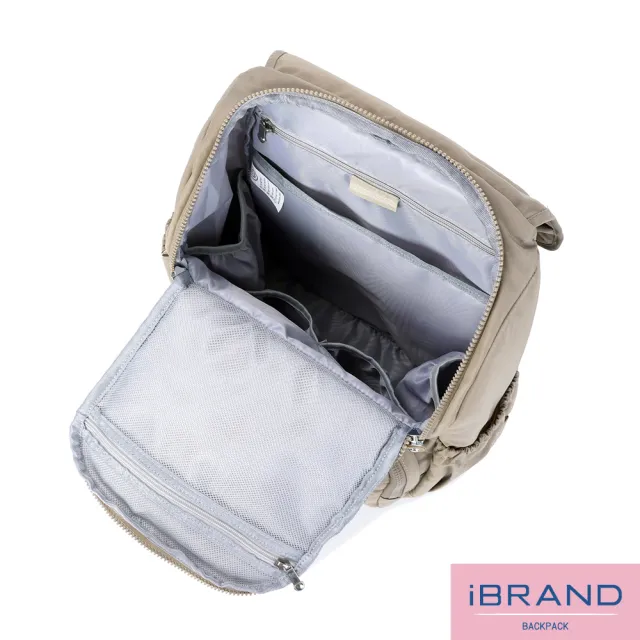 【iBrand】雙11 輕盈防潑水實用好收納媽媽包後背包(防水包 多色任選)