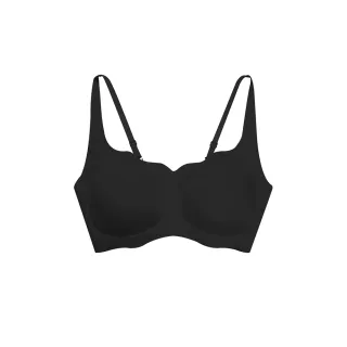 【GIORDANO 佐丹奴】女裝涼感可調細肩帶無縫內衣(09 標誌黑)