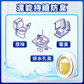 【風倍清】浴廁用防霉防臭劑/芳香劑 5入裝(柔和花香/清新柑橘)