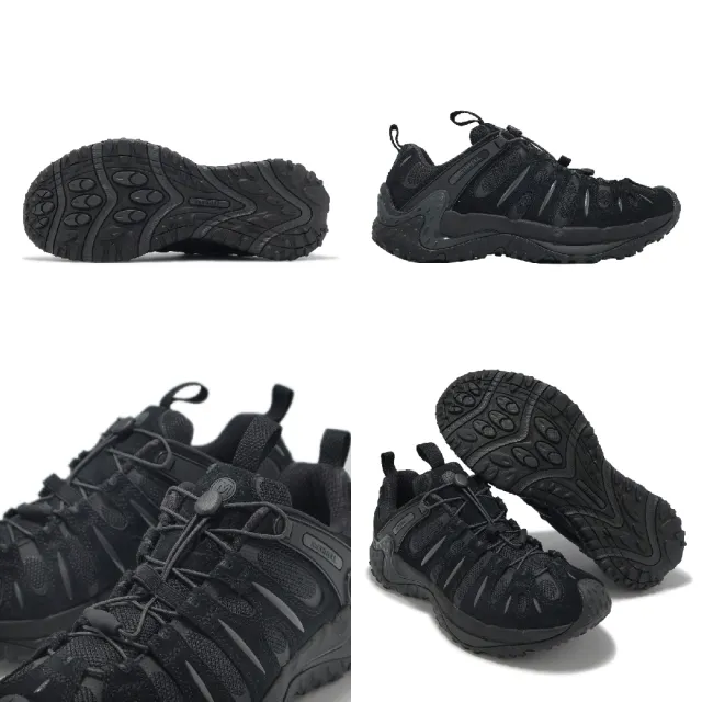 【MERRELL】休閒鞋 Cham Redux SE 1TRL 男鞋 黑 抽繩 戶外(ML2006871)
