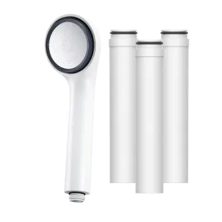 【超值熱賣組】3M ShowerCare SF100除氯蓮蓬頭-1機4心超值組(日本食品級濾心)