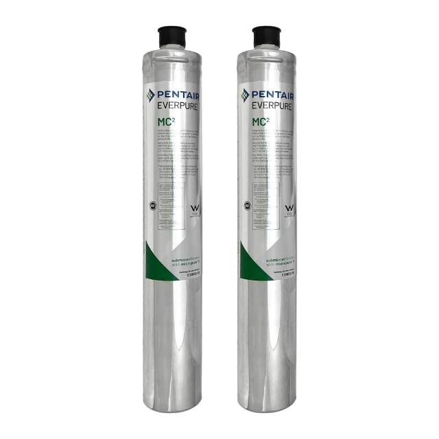 【EVERPURE 愛惠浦】美國Everpure MC2 濾芯 9000加侖 愛惠浦 銀離子抑菌濾心(原裝平輸2入組)
