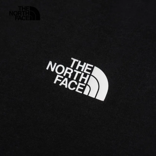 【The North Face】TNF 休閒 透氣短袖T恤U RLX FUTURE MOON S/S TEE GRAPHIC-AP 男女 黑(NF0A8D83JK3)