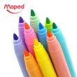 【Maped】櫻花水性軟刷頭彩色筆10色(著色筆 繪圖用品 不縮頭 好洗)