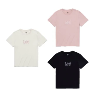 【Lee 官方旗艦】女裝 短袖T恤 / 胸前刺繡小Logo 共3色 標準版型(LB502061)