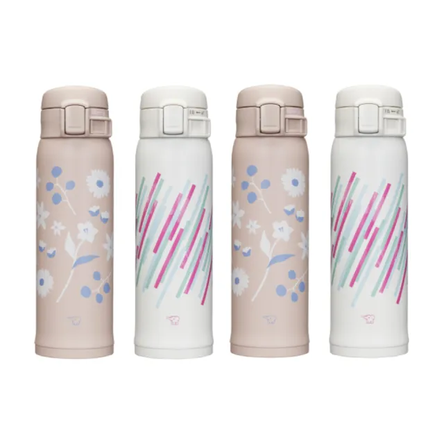【ZOJIRUSHI 象印 買1送1】印花不鏽鋼保溫杯480ml+480ml(SM-SK48EMB+SM-SK48EMB