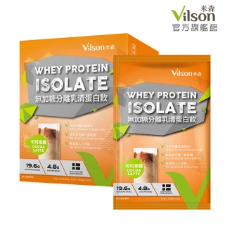 【Vilson 米森】無加糖分離乳清蛋白飲-可可拿鐵x1盒