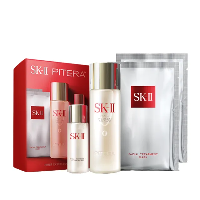 【SK-II官方直營】青春露體驗新客組套裝(青春露75ml+亮采化粧水30ml+青春敷面膜2片/新客入門首選/送禮)