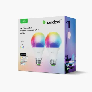 【nanoleaf】智能氣氛燈泡-4入組(rgb 氛圍燈 Apple homekit 變色燈泡 網美燈 e27 led)