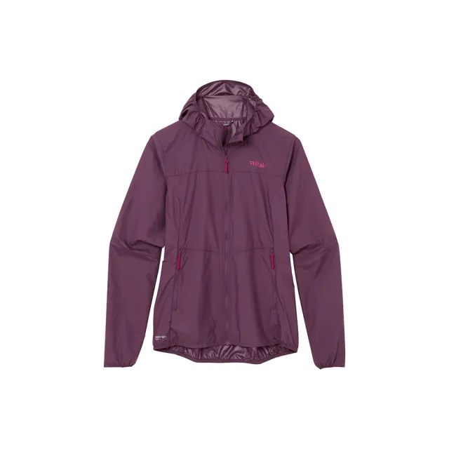 【RAB】Windgather Hoody Wmns 輕量防風連帽外套 女款 桑葚紫 #QWS85